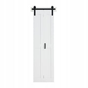 PROFESJONALNE DRZWI PRZESUWNE VEVOR STYLU STODOŁY 609X2134 MM MDF BIAŁE