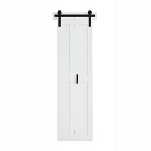PROFESJONALNE DRZWI PRZESUWNE VEVOR STYLU STODOŁY 609X2134 MM MDF BIAŁE