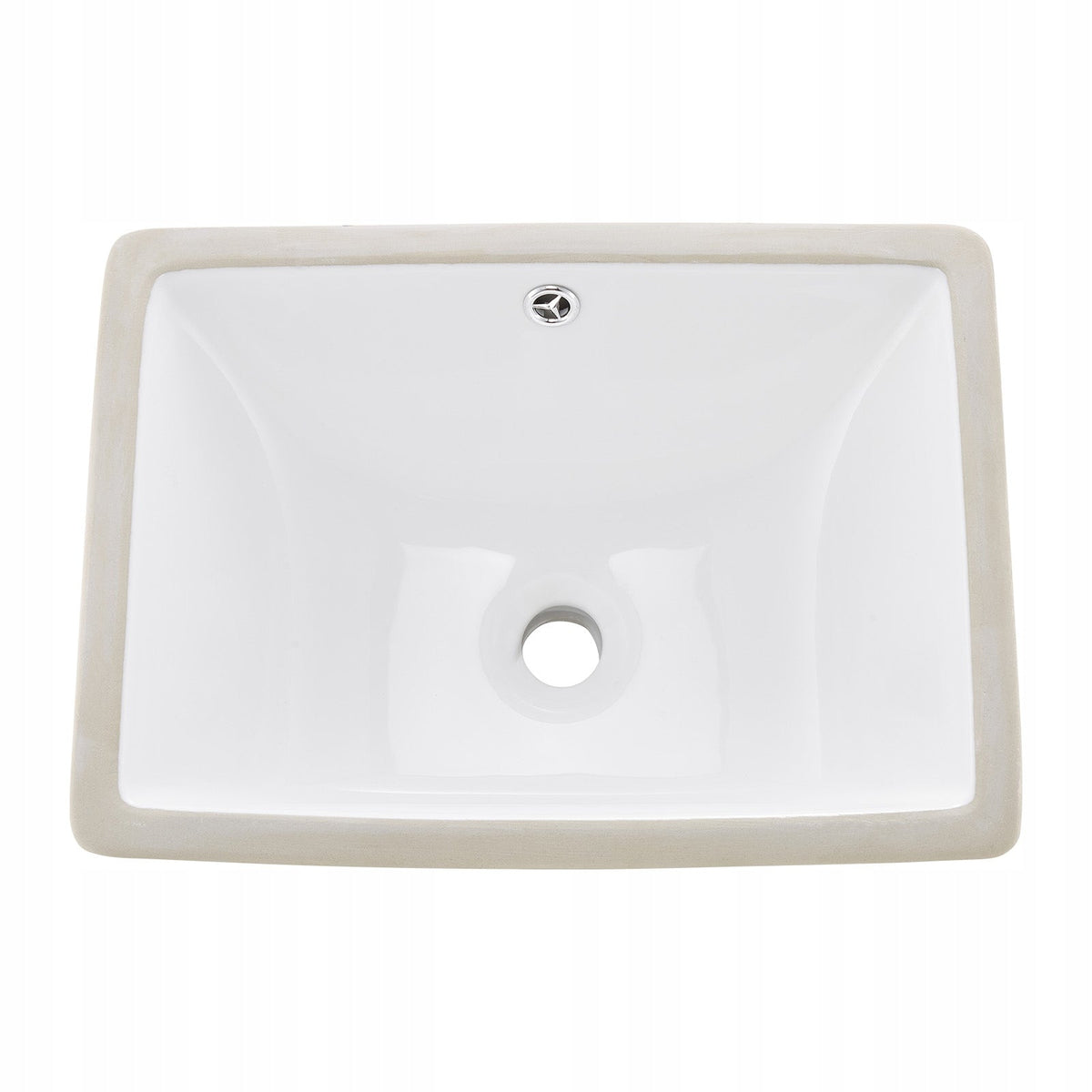 UMYWALKA PODBLATOWA VEVOR PROSTOKĄTNA 46X33 CM CERAMICZNA NIEŻÓŁKNĄCA