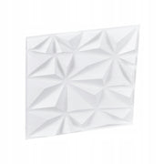ZESTAW 33 PANELI ŚCIENNYCH VEVOR 3D 30X30 CM PVC DIAMENT MATOWY BIAŁY