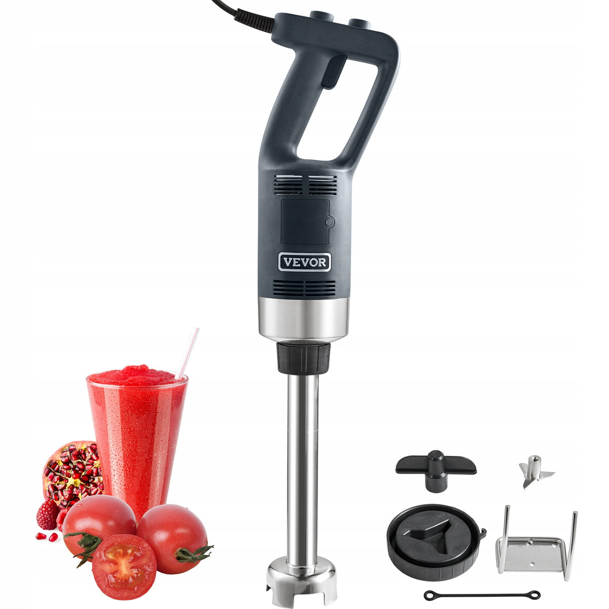 BLENDER RĘCZNY VEVOR 750W MOCNY Z REGULACJĄ PRĘDKOŚCI I OSTRZAMI ZE STALI