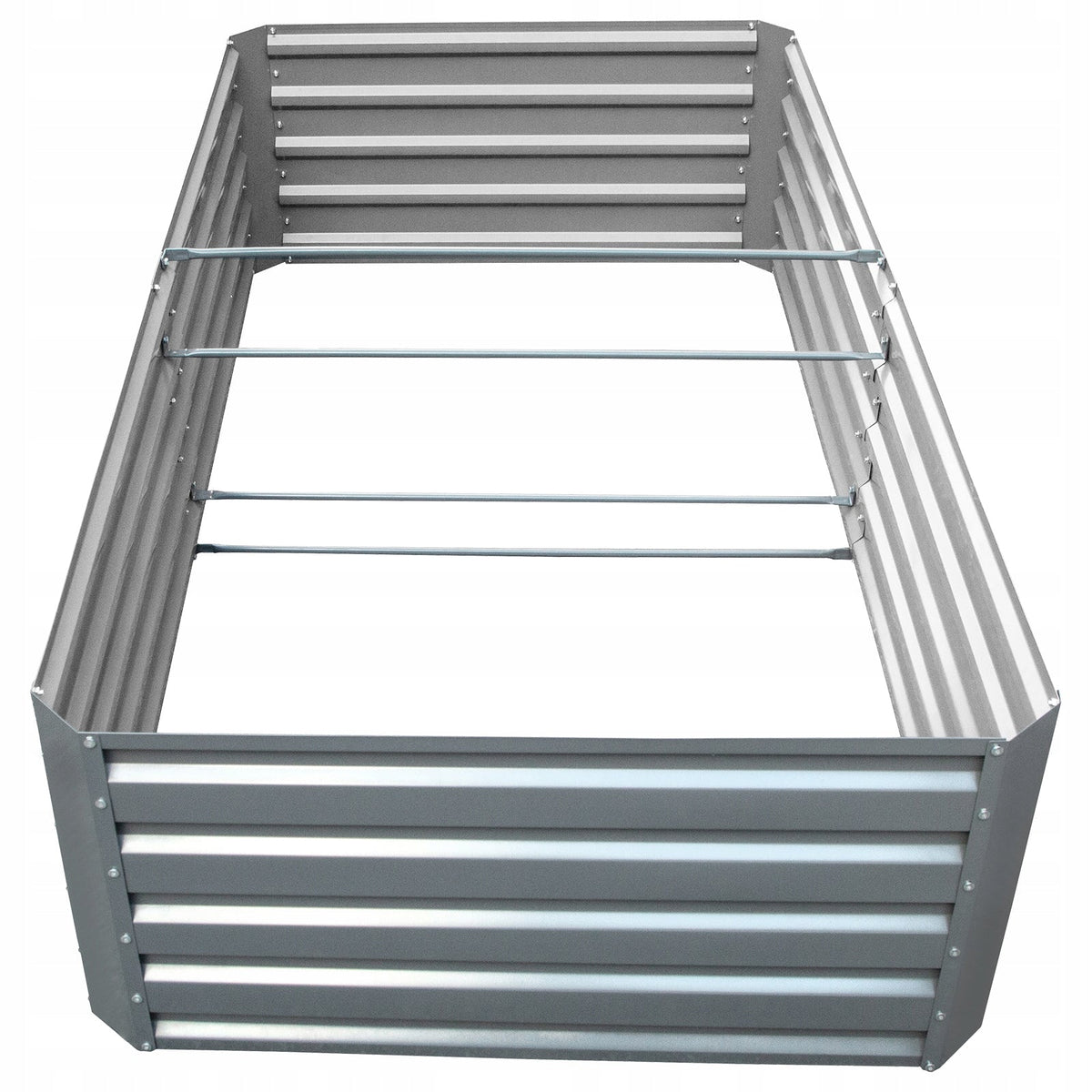PODWYŻSZONA GRZĄDKA VEVOR 203X102X48 CM METALOWA DONICA OCYNKOWANA SOLIDNA