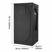 ZESTAW NAMIOTÓW DO UPRAWY VEVOR 100X100X200 CM LED 320W WENTYLACJA PREMIUM