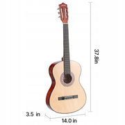 VEVOR GITARA KONCERTOWA 960 MM DREWNIANY ZESTAW STARTOWY NAJLEPSZY DLA
