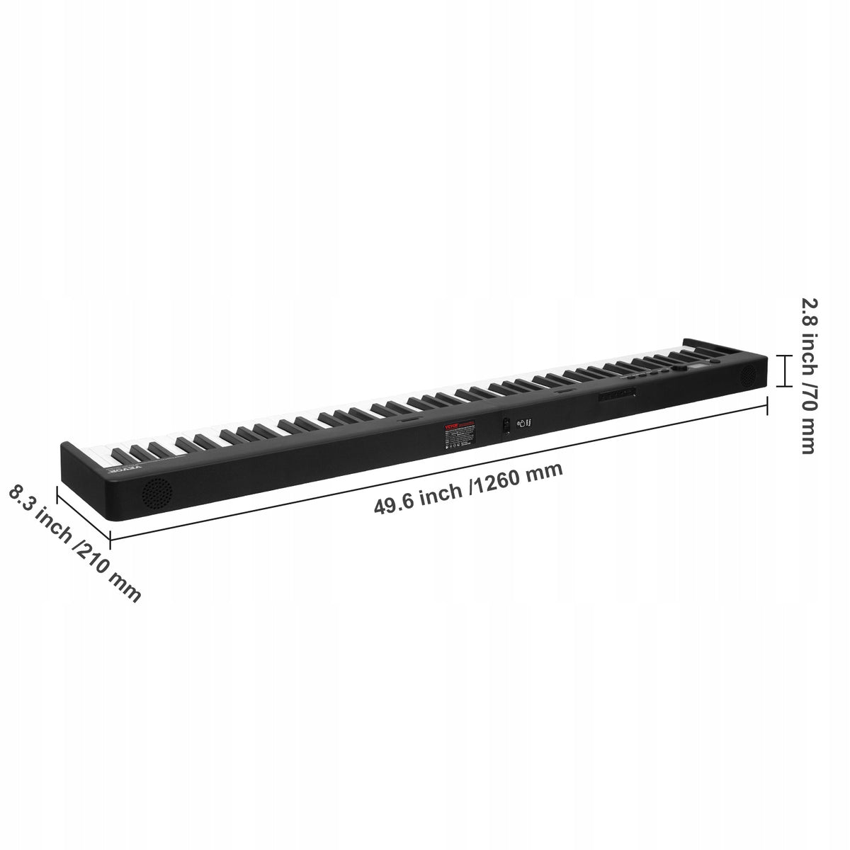 VEVOR SKŁADANE PIANINO 88 KLAWISZY BLUETOOTH MIDI PRZENOŚNE PROFESJONALNE