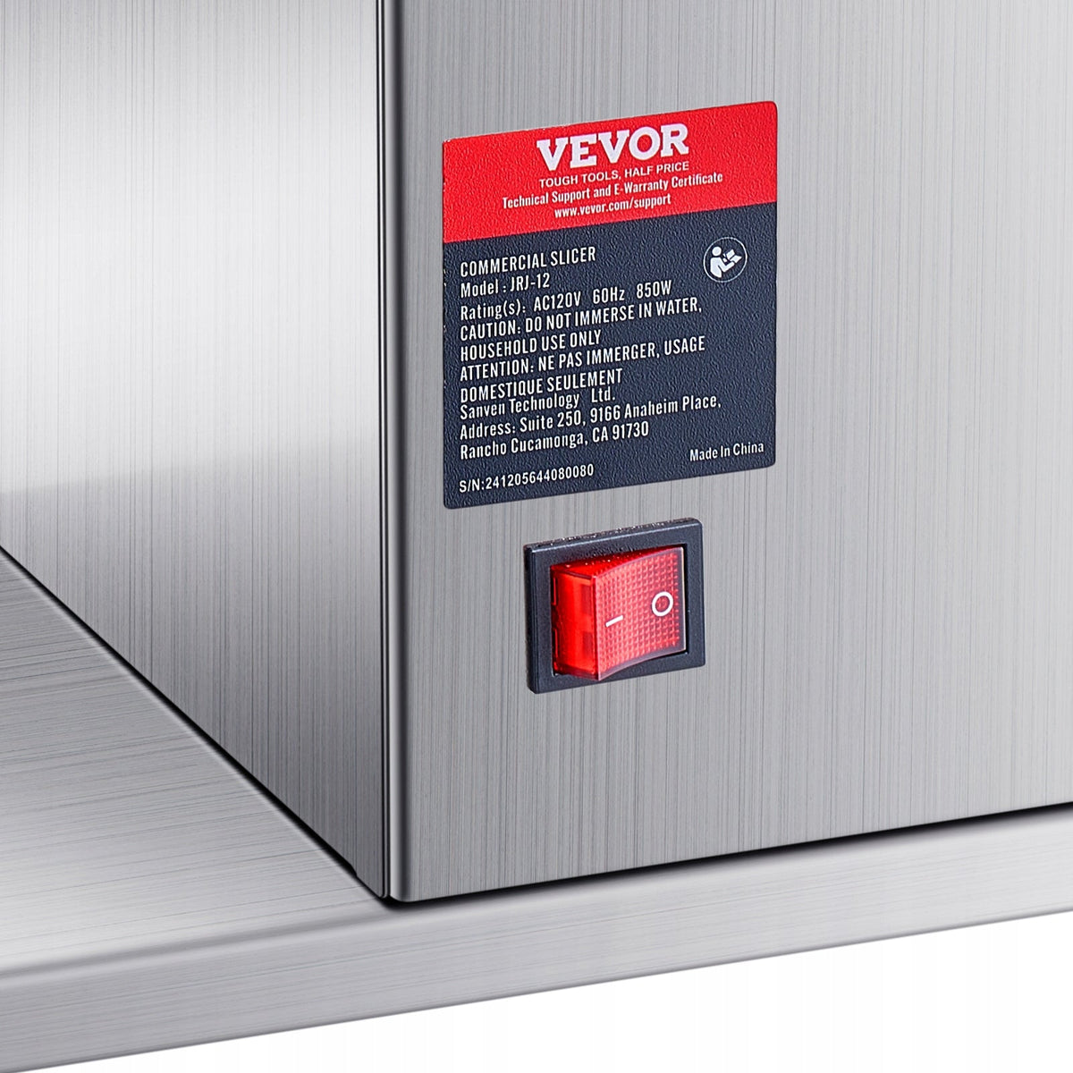 KRAJALNICA DO MIĘSA VEVOR 850W 250KG H KOMERCYJNA ELEKTRYCZNA SOLIDNA