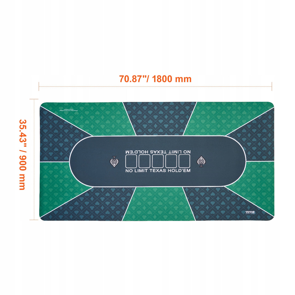 MATA DO POKERA VEVOR 180X90 CM NAJLEPSZA DLA 6-8 GRACZY STABILNA I ŁATWA