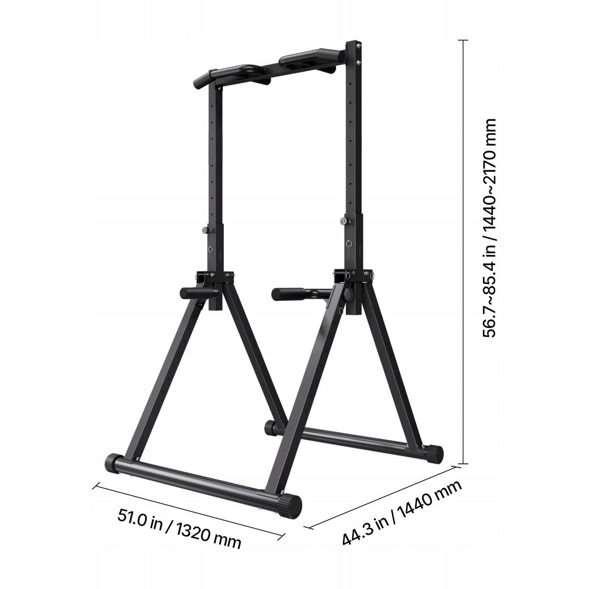 VEVOR SKŁADANY DRĄŻEK DO PODCIĄGANIA 150 KG REGULOWANY STACJA FITNESS