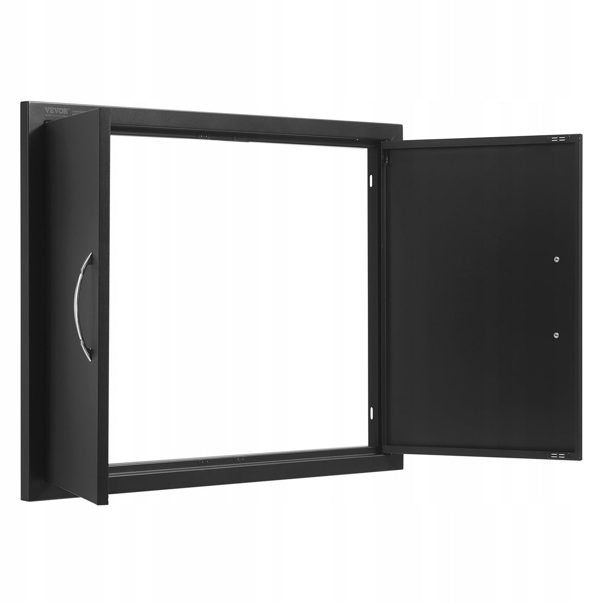 DRZWI DOSTĘPOWE DO GRILLA VEVOR PODWÓJNE 788X610X46 MM CZARNE MATOWE