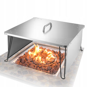 POKRYWA PALENISKA VEVOR 645X645X370 MM STAL NIERDZEWNA DEFLEKTOR CIEPŁA