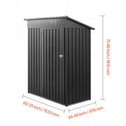 METALOWA SZOPA NARZĘDZIOWA VEVOR ZAMYKANA DRZWI 1533X876X1815MM SOLIDNA