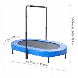 TRAMPOLINA DZIECIĘCA VEVOR SKŁADANA MINI NIEBIESKA DO DOMU I OGRODU 100KG