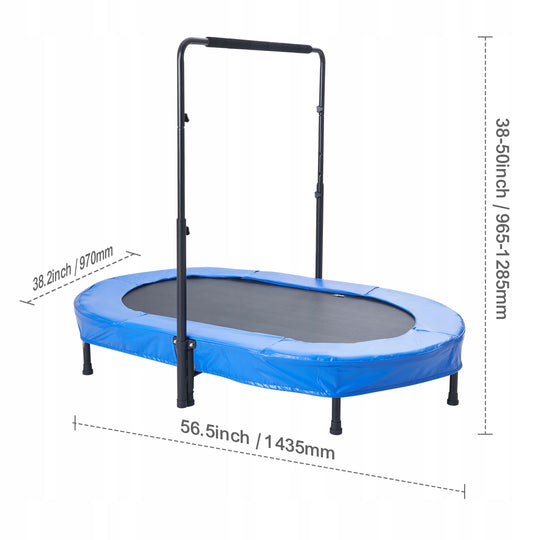 TRAMPOLINA DZIECIĘCA VEVOR SKŁADANA MINI NIEBIESKA DO DOMU I OGRODU 100KG