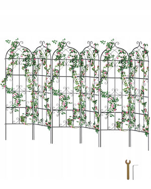 VEVOR PODPORA DO ROŚLIN PNĄCYCH 51X180 CM ZESTAW 6 METALOWYCH KRATEK MOCNY