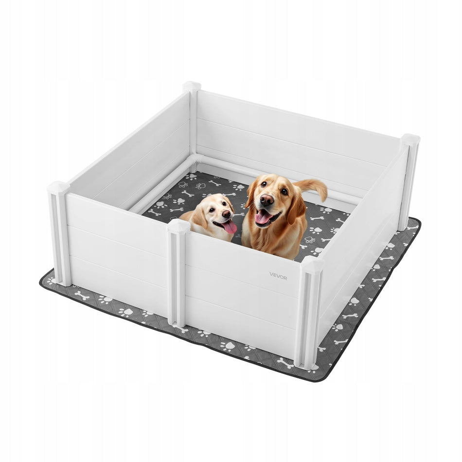 VEVOR PUDEL DLA SZCZENIĄT 122X122X46 CM PLASTIKOWY KOJEC DLA DUŻYCH PSÓW