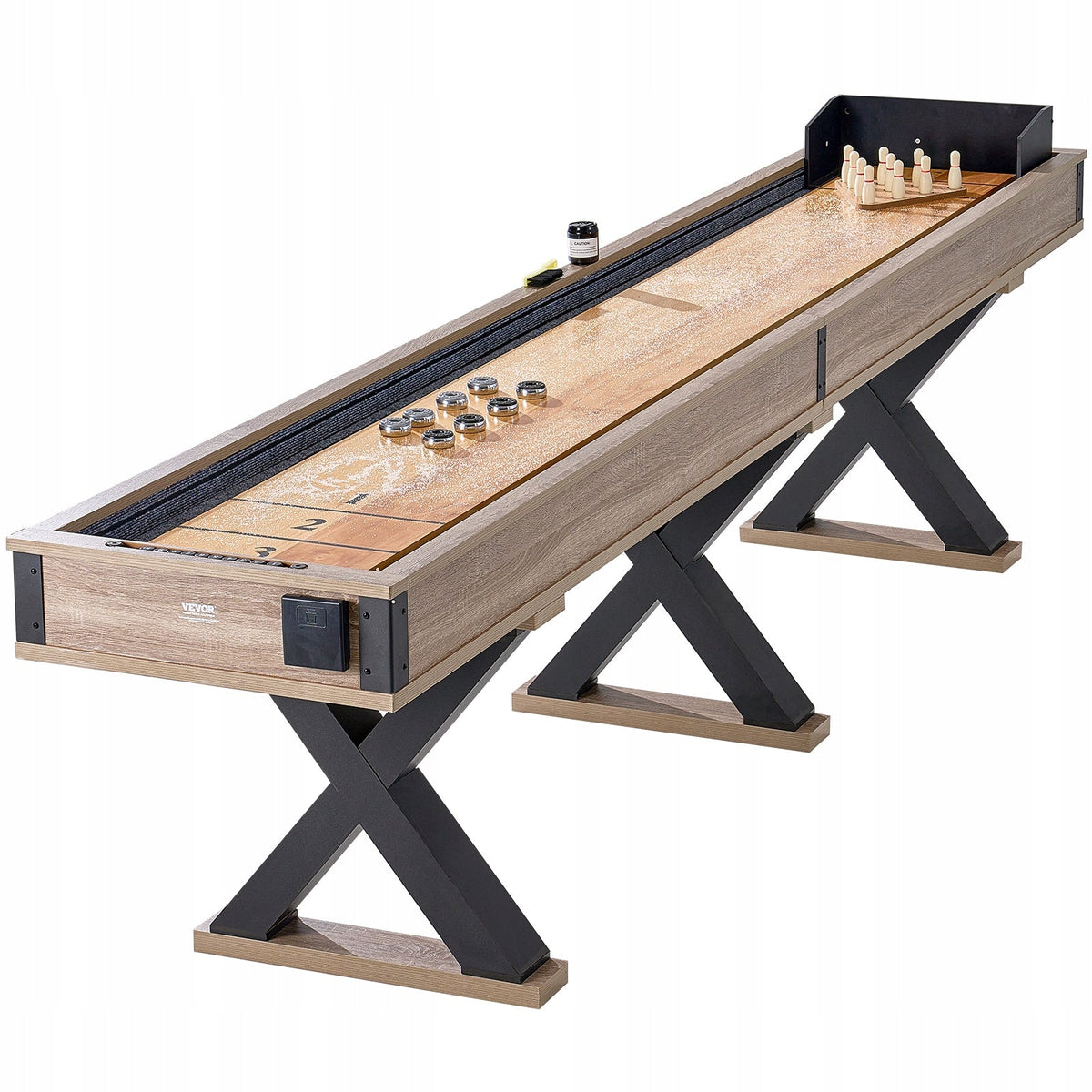 PROFESJONALNY STÓŁ DO GRY W SHUFFLEBOARD VEVOR 11 5 STOPY 2W1 ZESTAW