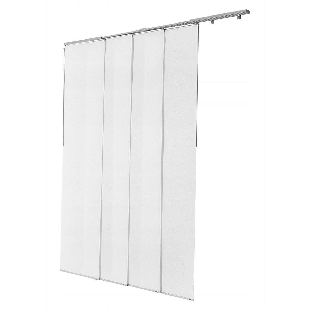 ZASŁONY PANELOWE VEVOR ROZSUWANA SZYNA 116-218 CM BIAŁE POLIESTER