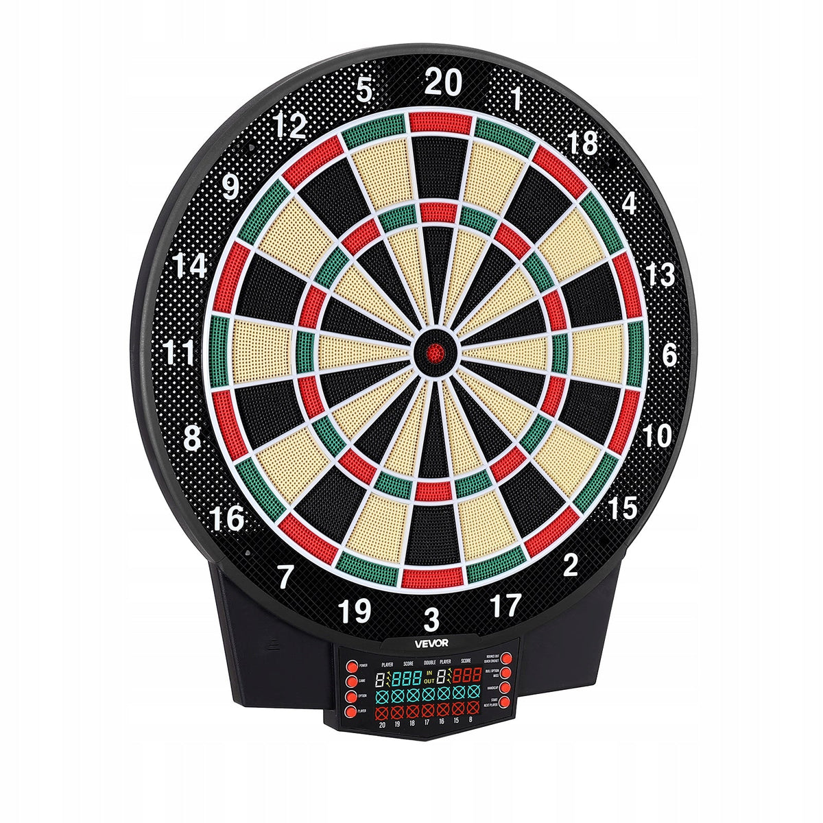 VEVOR ELEKTRONICZNA TARCZA DO DARTA 393 MM 43 GRY LCD KOLOROWY EKRAN