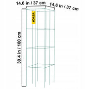 VEVOR KLATKI NA POMIDORY 37X37X100 CM ZESTAW 6 SZTUK MOCNE KWADRATOWE