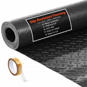 MATA GARAŻOWA VEVOR 2280X6100 MM PVC ANTYPOŚLIZGOWA MOCNA ŁATWA
