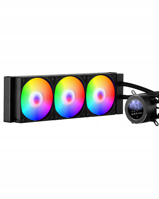 PROFESJONALNA CHŁODNICA WODNA PROCESORA VEVOR AIO 3X120MM LCD ARGB INTEL