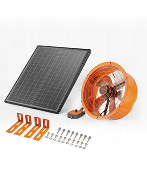 WENTYLATOR SOLARNY VEVOR 400X150MM 1300 CFM NAJLEPSZY MOCNY NA PODDASZE