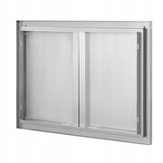 DRZWI DOSTĘPOWE DO GRILLA VEVOR 774X532 MM PODWÓJNE STAL NIERDZEWNA PREMIUM