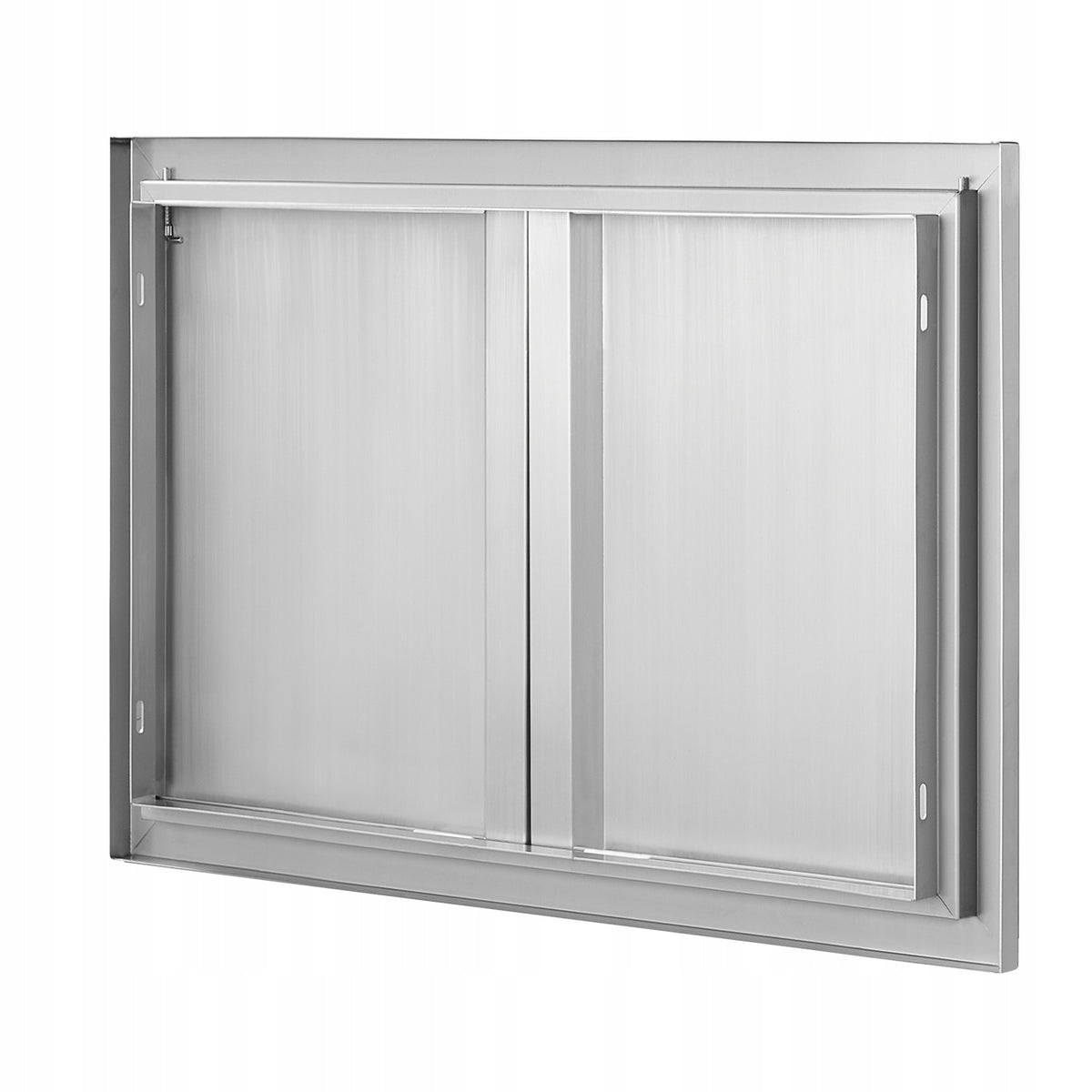 DRZWI DOSTĘPOWE DO GRILLA VEVOR 774X532 MM PODWÓJNE STAL NIERDZEWNA PREMIUM
