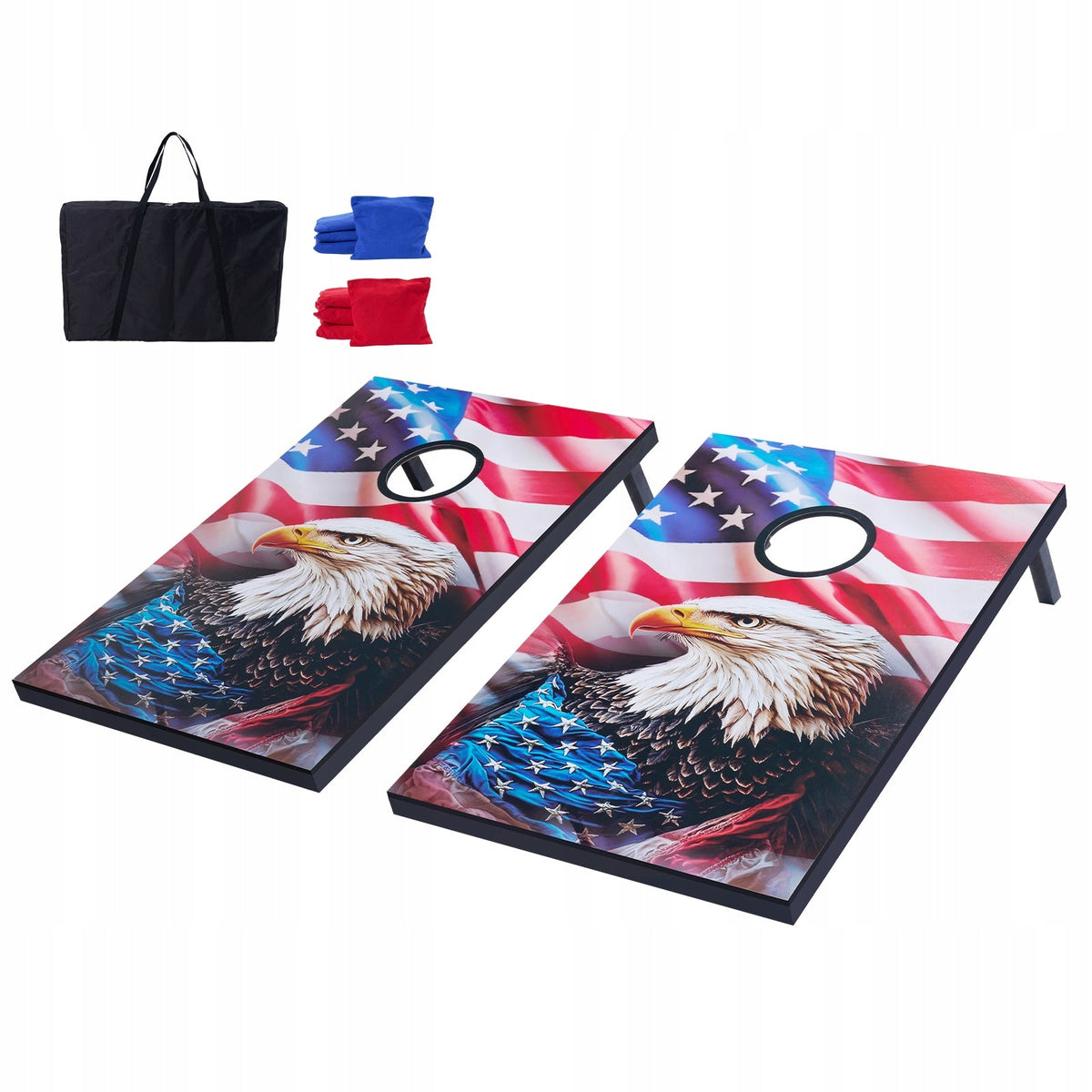 ZESTAW DO GRY W CORNHOLE VEVOR 920X600X241 MM MDF WOOD PRZENOŚNY PREMIUM