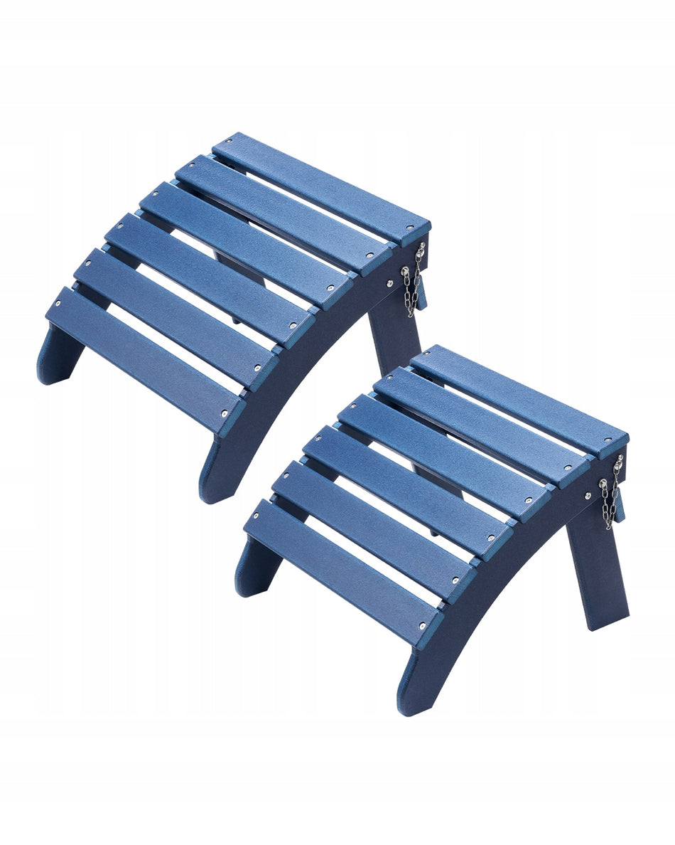 PODNÓŻEK DO KRZESŁA ADIRONDACK VEVOR ZESTAW 2 SZT SKŁADANY HDPE NIEBIESKI