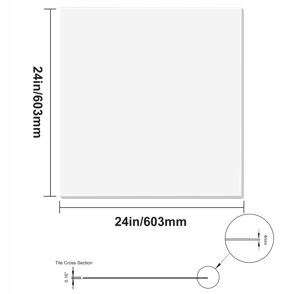 PŁYTY SUFITOWE VEVOR 12 SZT 24X24 CALE PVC PREMIUM OGNIOSZCZELNE MOCNE