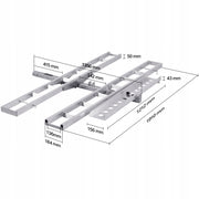 BAGAŻNIK MOTOCYKLOWY VEVOR ALUMINIOWY NA 2 MOTOCYKLE UDŹWIG 272 KG PREMIUM
