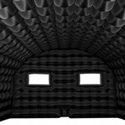 NADMUCHIWANY NAMIOT IMPREZOWY VEVOR 9X6X4M CZARNY 1100W DUŻY I TRWAŁY
