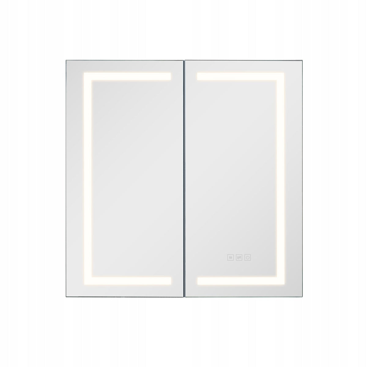 PROFESJONALNA SZAFKA ŁAZIENKOWA VEVOR Z LUSTREM LED 65X65 CM Z DOTYKOWYM