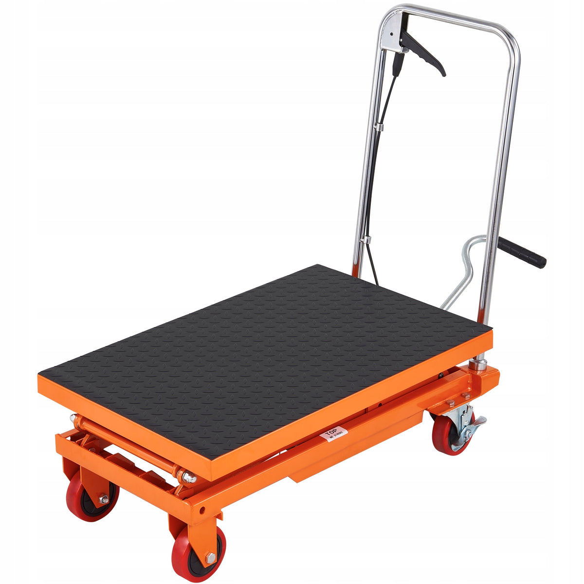 PROFESJONALNY WÓZEK PALETOWY HYDRAULICZNY VEVOR TFD15 150KG 127CM 4 KOŁA