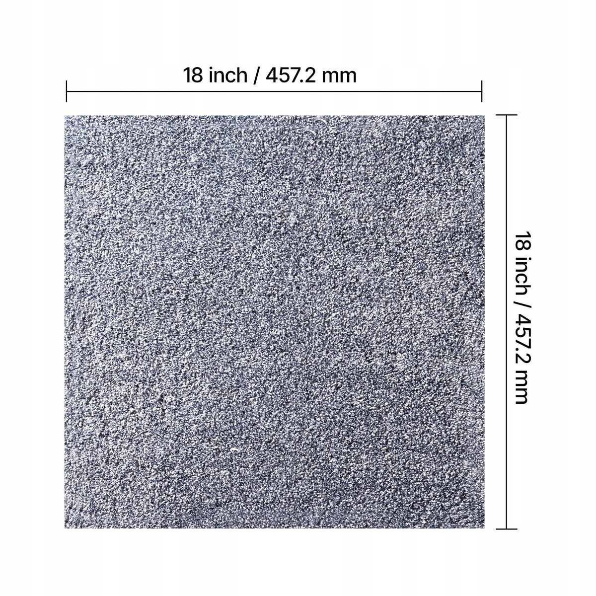 PROFESJONALNE PŁYTKI DYWANOWE VEVOR 457X457X12 MM 10 SZTUK SZARE MODUŁOWE