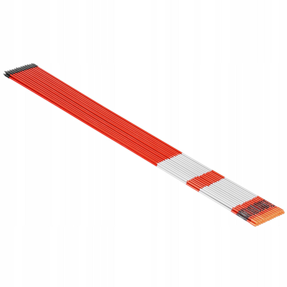 SŁUPKI ŚNIEŻNE VEVOR 200 SZT 122 CM ŚREDNICA 6 35 MM ODBLASKOWE MOCNE