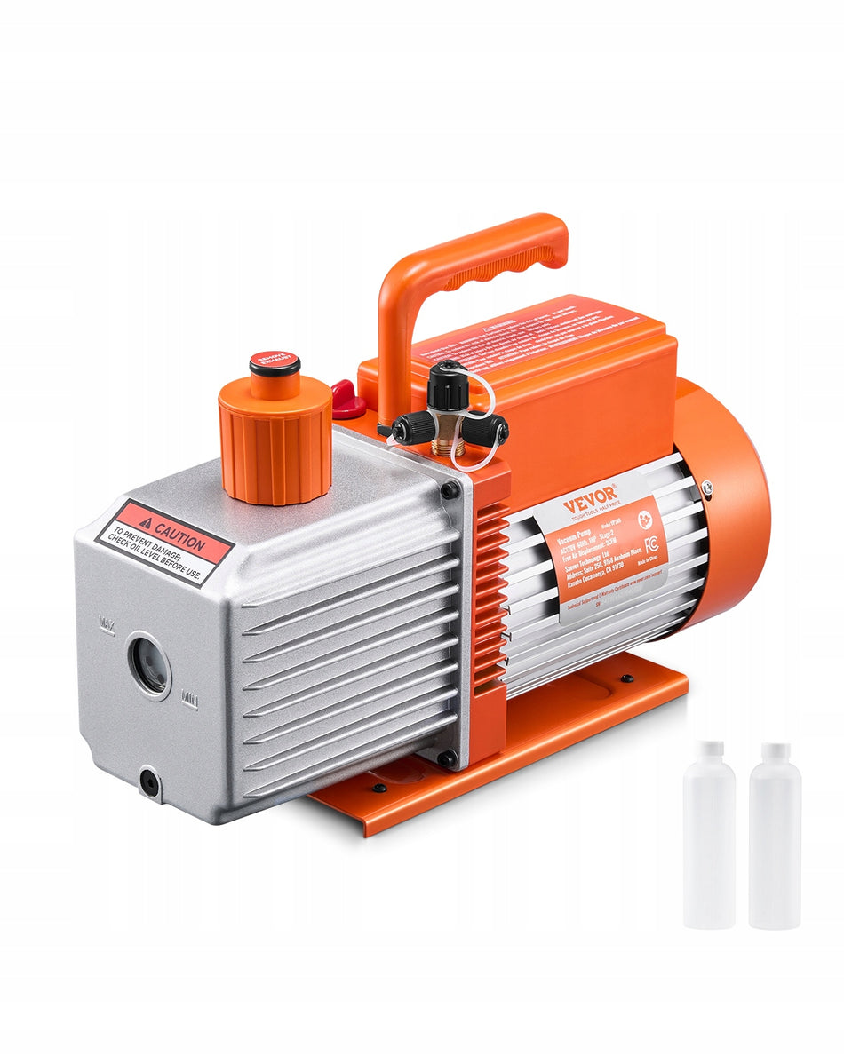 VEVOR POMPA PRÓŻNIOWA 9 CFM DWUSTOPNIOWA ŁOPATKOWA MOCNA 750W HVAC