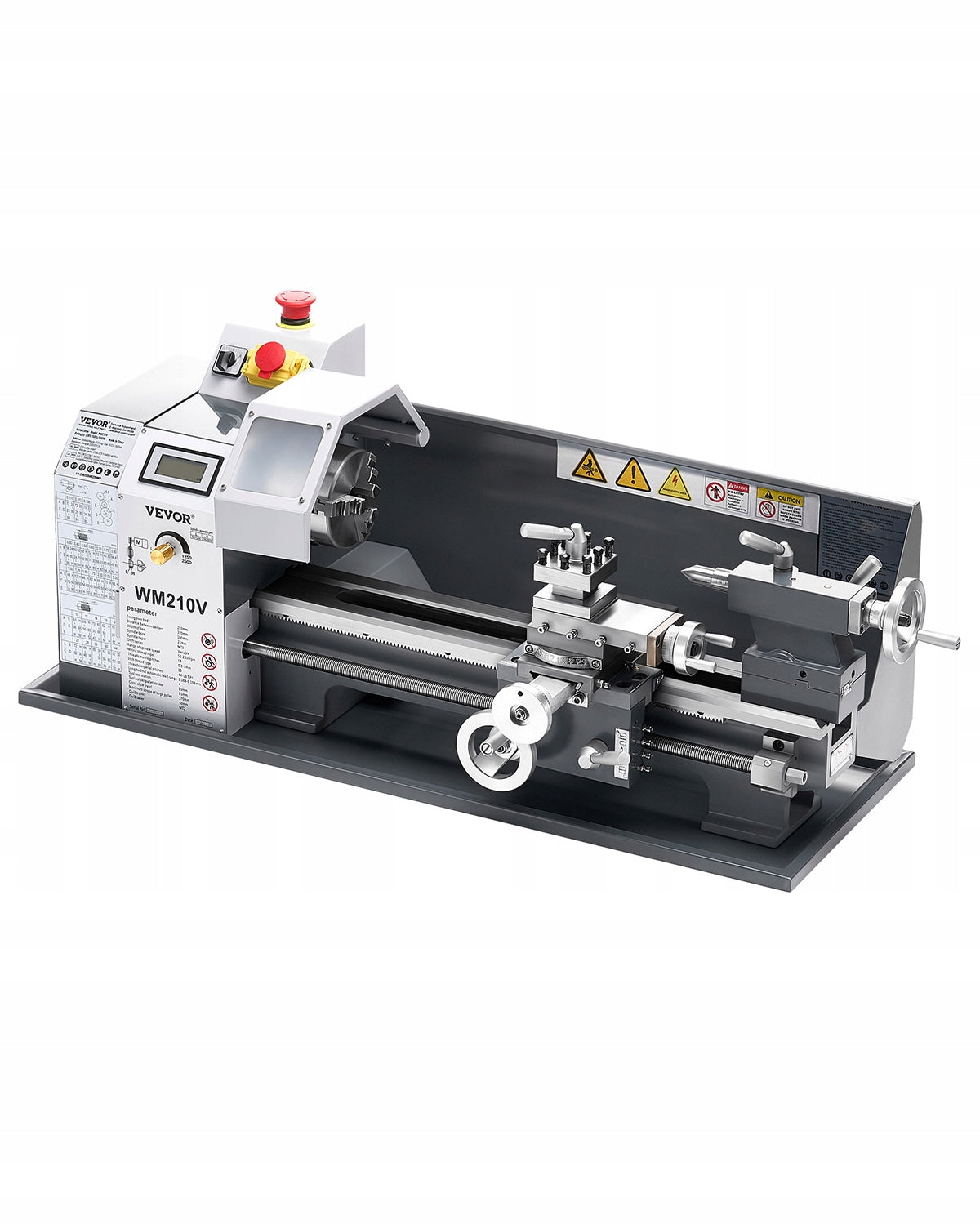 VEVOR TOKARKA DO METALU 21X37CM 550W ZMIENNA PRĘDKOŚĆ 0-2500 OBR MIN