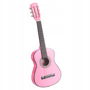 VEVOR GITARA KONCERTOWA 780 MM ZESTAW STARTOWY KLASYCZNA PINK NYLONOWE