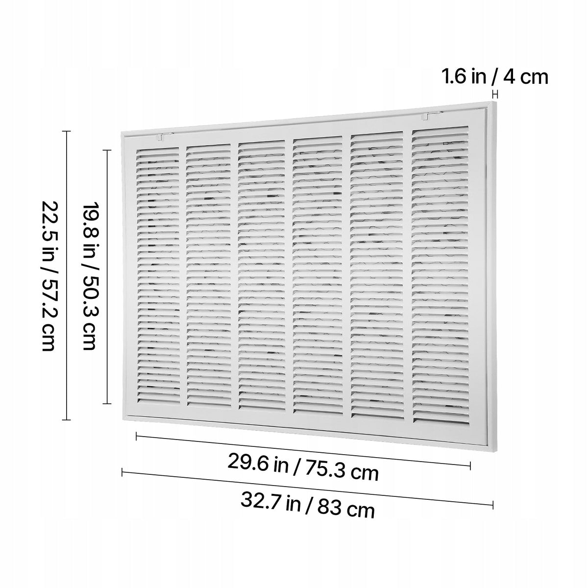 KRATKA WENTYLACYJNA VEVOR 75 5X50 5CM MOCNA STALOWA Z FILTREM MERV8