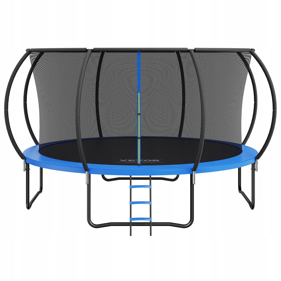 TRAMPOLINA OGRODOWA VEVOR 14FT Z SIATKĄ I DRABINKĄ 96 CM MOCNA I STABILNA