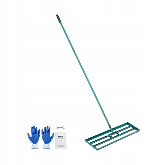 PROFESJONALNE GRABIE DO TRAWNIKÓW VEVOR 914X254 MM Z PODSTAWĄ DO