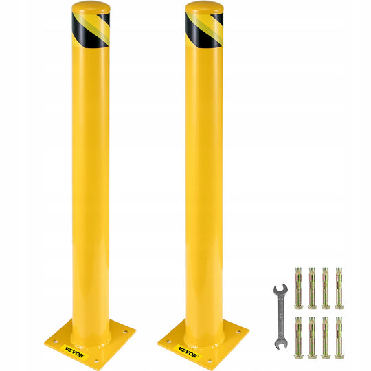 PROFESJONALNY SŁUPEK ZABEZPIECZAJĄCY VEVOR 91 CM ŚREDNICA 14 CM 2 SZTUKI