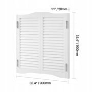 DRZWI WAHADŁOWE VEVOR DO SALONU 900X28X900 MM DREWNO SOSNOWE BIAŁE PREMIUM
