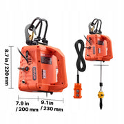 WCIĄGARKA ELEKTRYCZNA VEVOR 500 KG 1500W 3 W 1 PILOT BEZPRZEWODOWY
