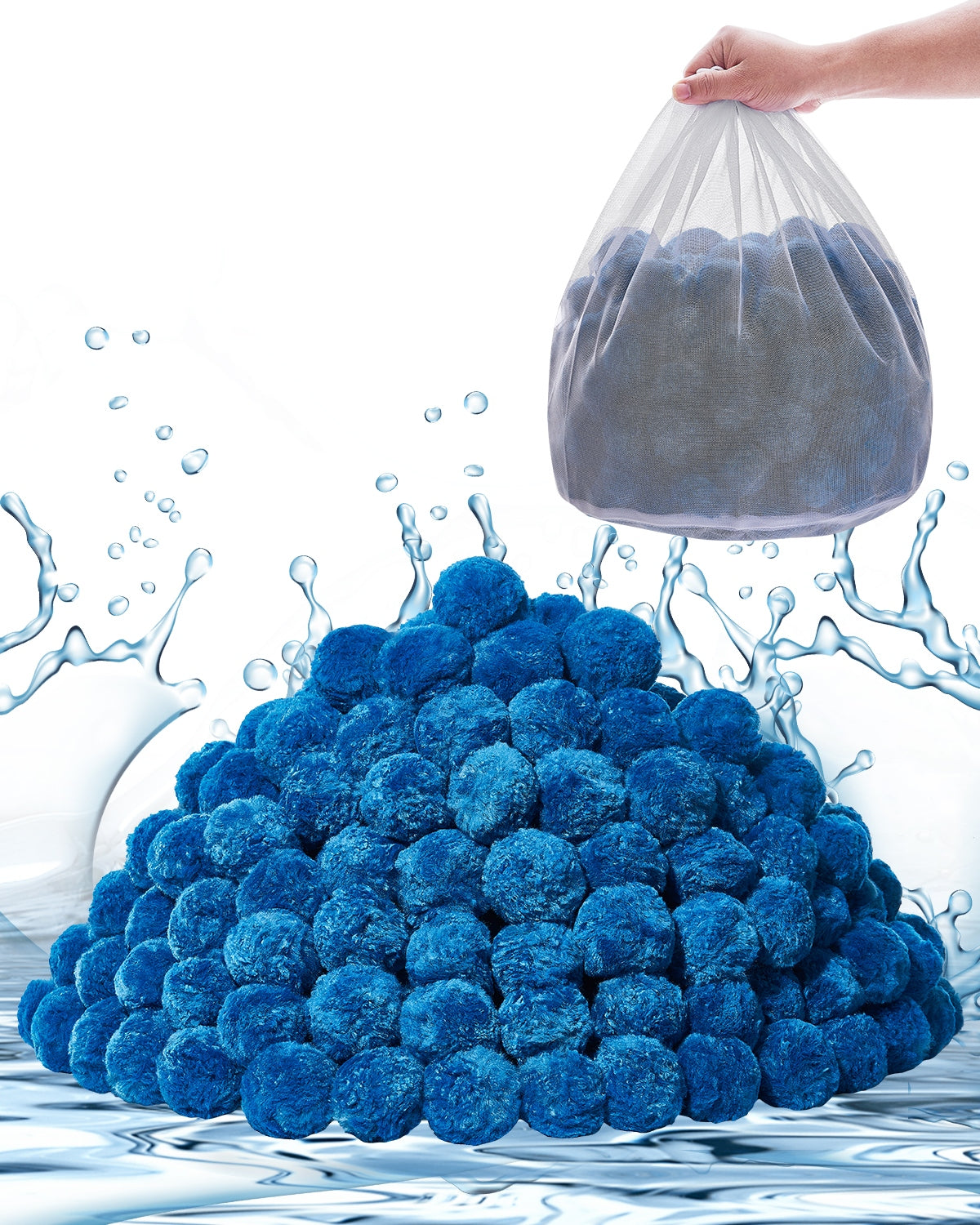 VEVOR KULKI FILTRUJĄCE DO FILTRÓW PIASKOWYCH 1.83 KG NIEBIESKIE PREMIUM