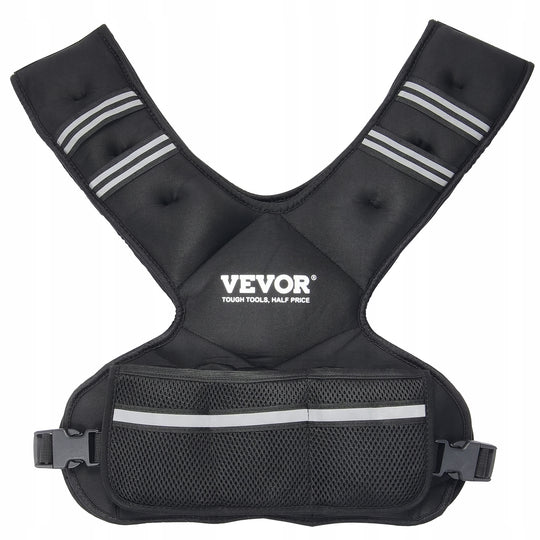 VEVOR REGULOWANA KAMIZELKA OBCIĄŻENIOWA 9-14.5 KG Z 6 CIĘŻARKAMI NEOPREN