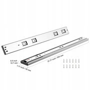 PROWADNICE DO SZUFLAD VEVOR 10 PAR 558.8MM ŁOŻYSKA KULKOWE CICHE SOFT CLOSE