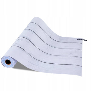 TAPETA SAMOPRZYLEPNA VEVOR 45CM X 12M BIAŁA DREWNIANA STRUKTURA PVC MOCNA
